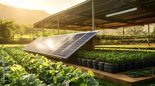 Pioneering sustainable agriculture through solar energy photo