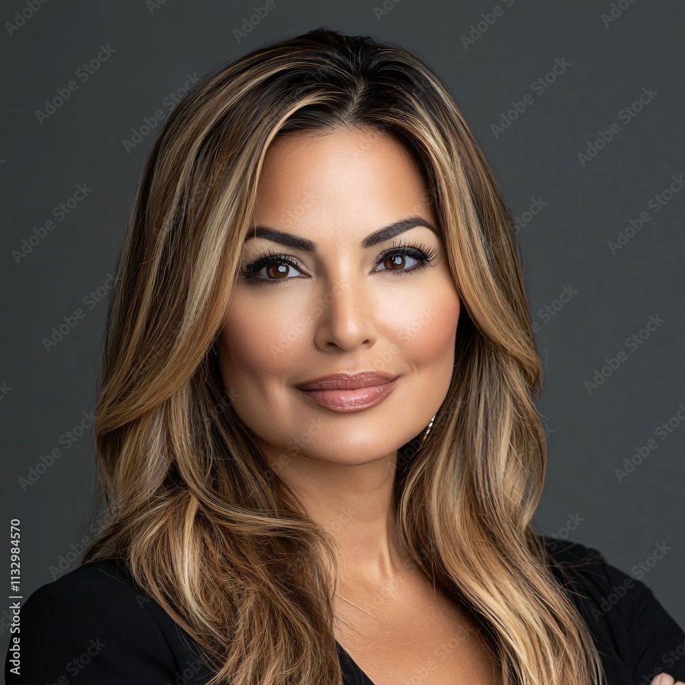 Naklejka premium Confident Woman Portrait Headshot Business Professional Corporate Attractive Female Executive