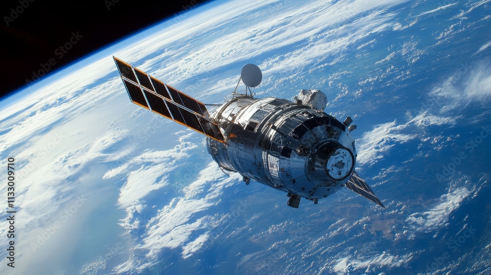 Obraz premium space station, orbital structure, futuristic habitat