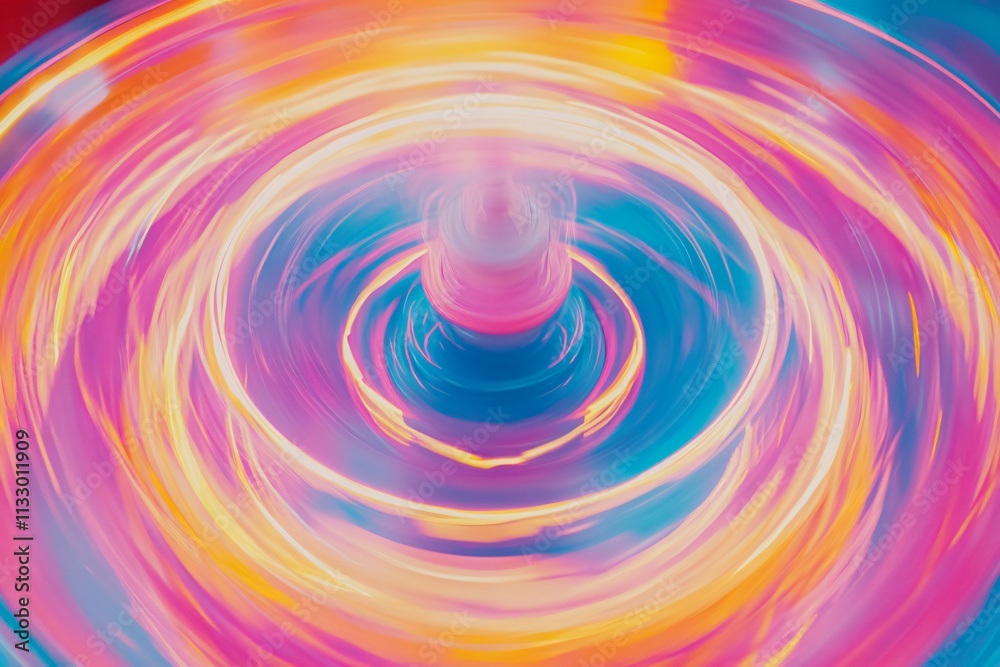 Obraz premium Colorful Abstract Swirl Pattern with Dynamic Light and Motion Effect