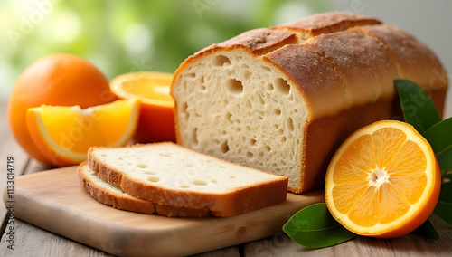 Healthy eating concepts incorporate fresh foods like oranges and whole grain bread alongside balanced patterns._00002_ photo