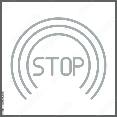 Stop icon design