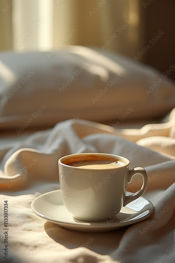 Fototapeta premium Find comfort in a warm cup, calming thoughts, and rejuvenating moments that refresh the mind and body during daily relaxation periods._00001_