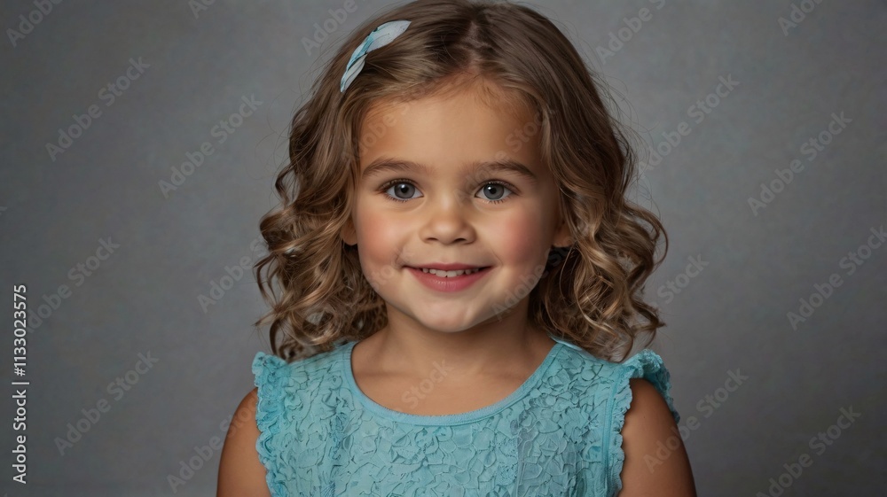 Naklejka premium portrait of a little girl