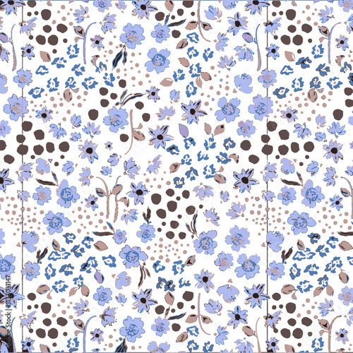 Vintage PAttern FLoral Blossom Design Illustration