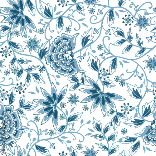 Vintage PAttern FLoral Blossom Design Illustration