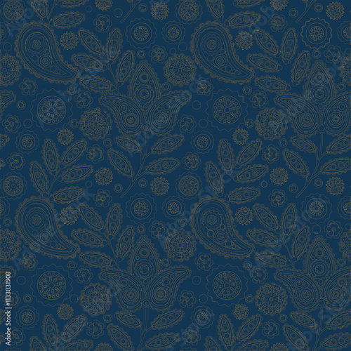 Vintage PAttern FLoral Blossom Design Illustration