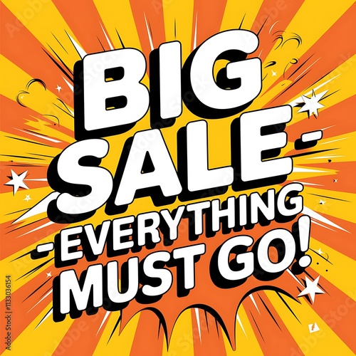 Big Sale Everything Must Go Announcement