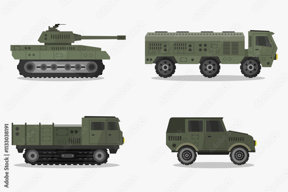 Fototapeta premium Military vehicles