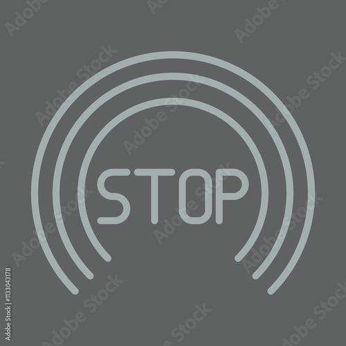 Stop icon design