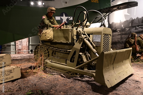 Bulldozer at a US Army museum. photo