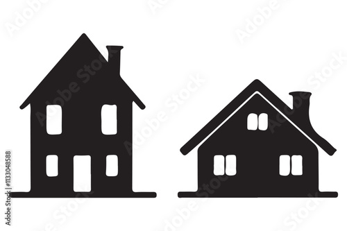 Simple silhouette home