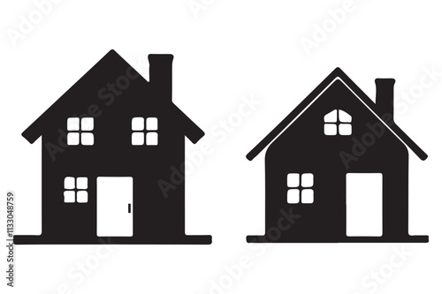 Simple silhouette home