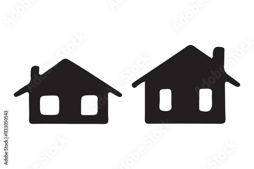 Simple silhouette home