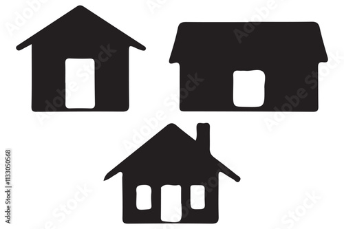 Simple silhouette home
