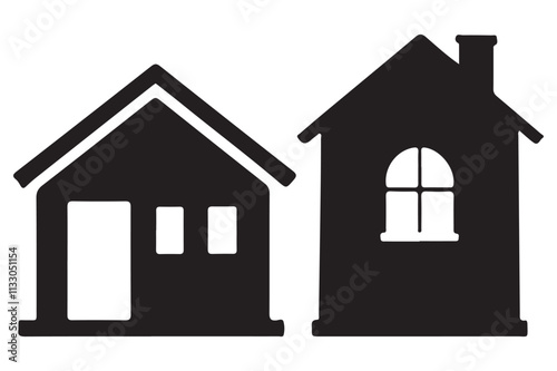 Simple silhouette home