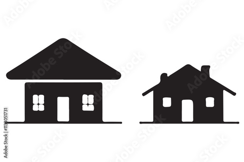 Simple silhouette home