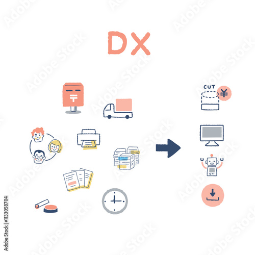 アナログからDX化のイメージ
