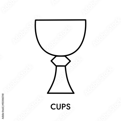 Cups, Tarot cards suit, minor arcana symbol