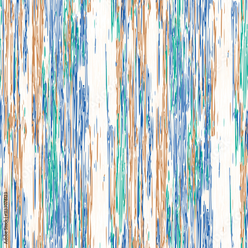 Seamless Ikat Pattern. Abstract  background for textile design, wallpaper, surface textures, wrapping paper.