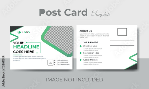 Modern Creative Post Card design template 