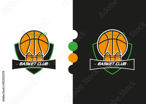 Basket club 4 - Logotype - vecteur