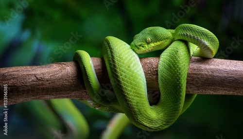 green tree python
