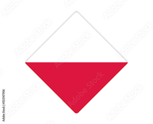 Free Download Poland flag square shaped. vector - GFXLoad