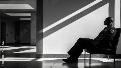 Wallpaper Mural Late Night Guard Noir Torontodigital.ca