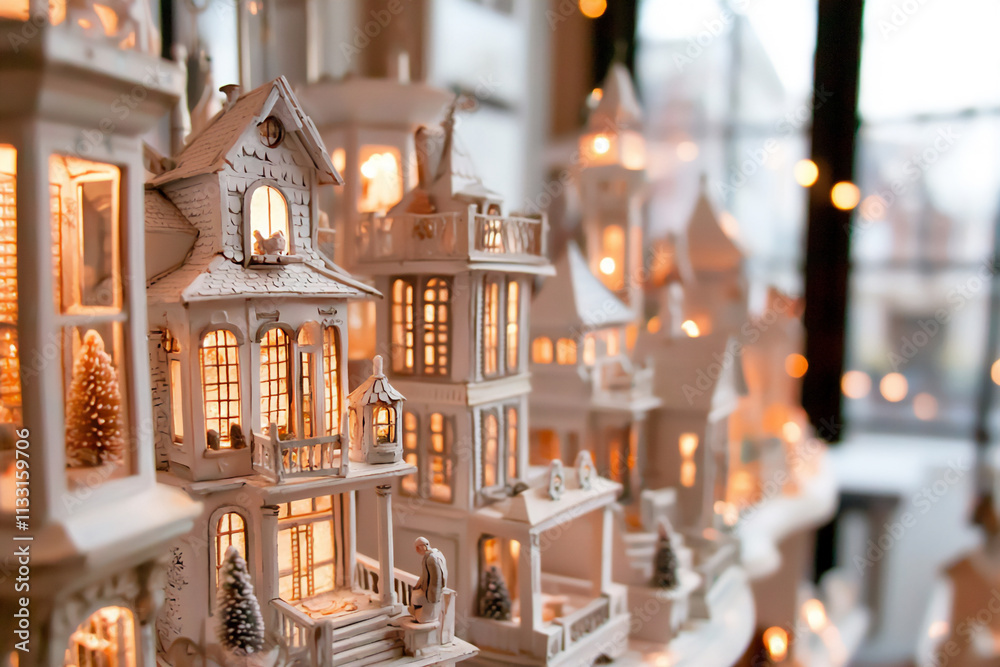 a diy christmas village project showcasing a charming village scene with a diy christmas village project showcasing a charming village scene with