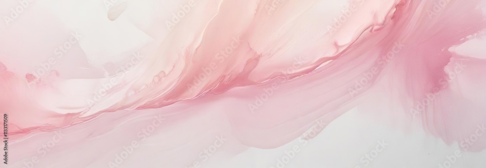 Fototapeta premium Watercolor wash painted in a light pastel palette, tranquil, artistic, soft colors, paper texture