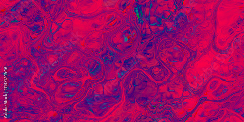 psychedelic and hot magenta blue purple orange turquoise marbled seamless tile