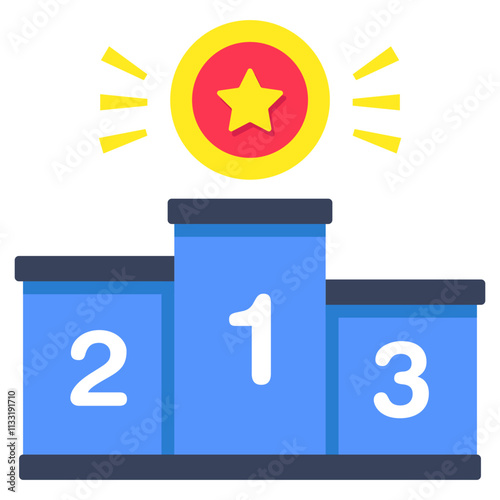 Position ranking board, icon of leaderboard