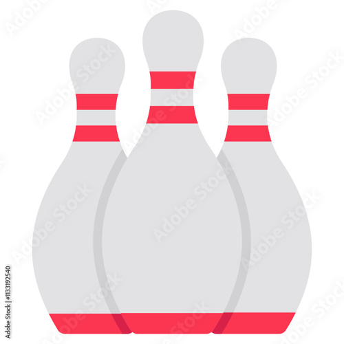 Skittles showcasing concept of bowling game