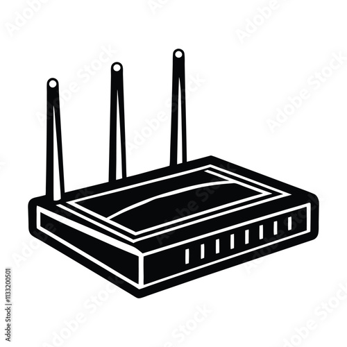 A black and white drawing of a printer with a black box on it.