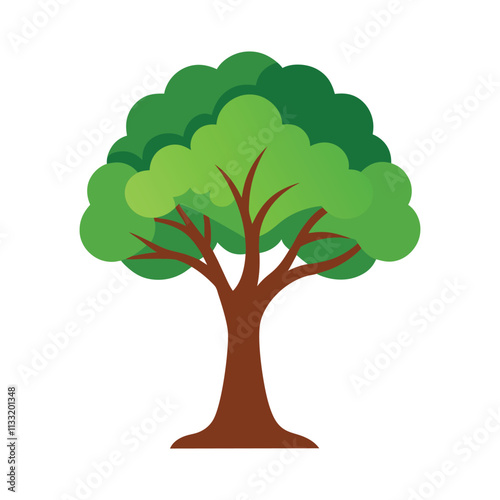 A green tree with a tree on it.