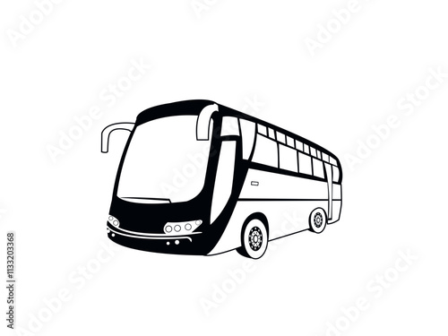 illustrate of a bus Transportation, vector design of a transport 