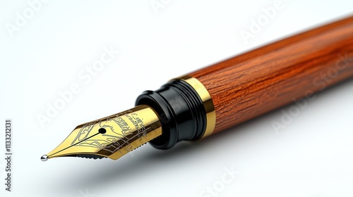 Wallpaper Mural Close-up of elegant wooden fountain pen. Torontodigital.ca