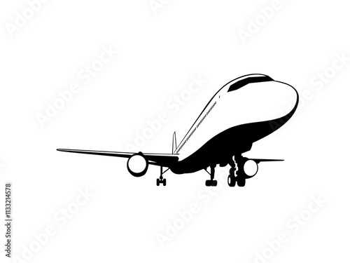 illustrate of a air plane Transportation, vector design of a transport