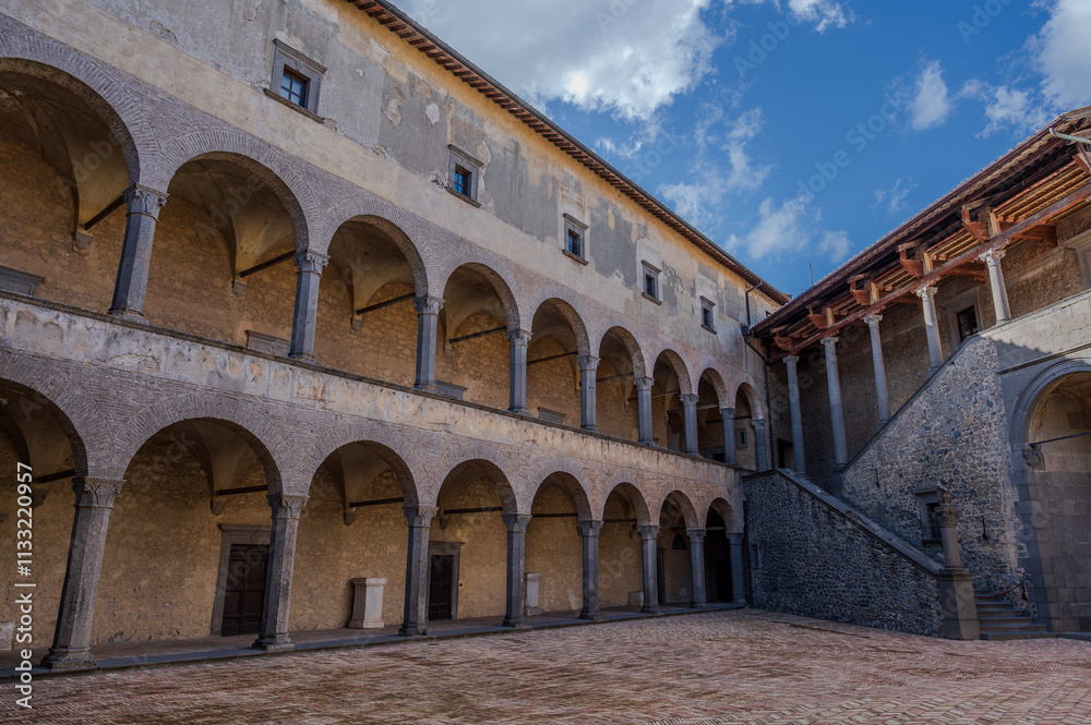 Fototapeta premium Bracciano, Italy. The Orsini-Odescalchi Castle, also known as Bracciano Castle