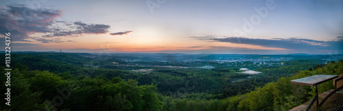 Panorama od Kaiserslutern include Fritz-Walter-Stadium  and some tower in left part photo