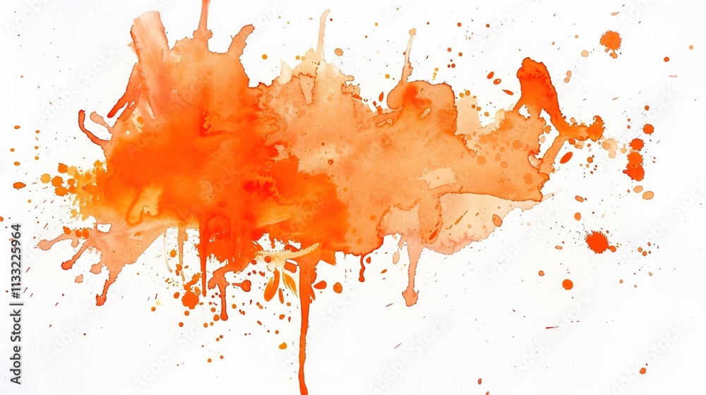 Fototapeta premium Freepik Orange watercolor texture background