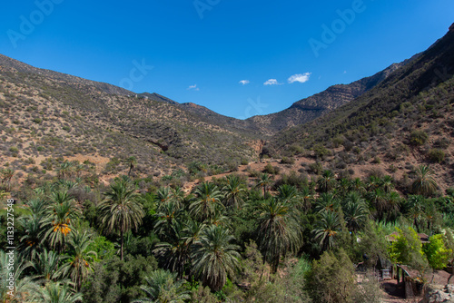 View of the mountainous region of the Valley of Paradise north of Agadir in Moroccoparadise 