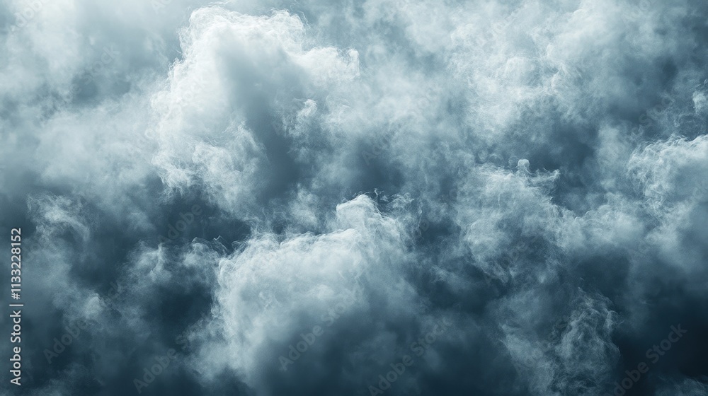 Obraz premium Dramatic Black and White Image of Polluted Skies Capturing Cloudy Atmosphere with Artistic Composition and Emotional Depth for Stock Use