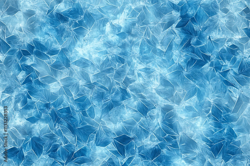 Obraz premium Ice texture winter background, with icy blue tones