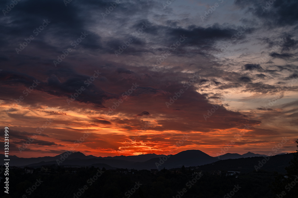 Obraz premium Spectacular photographs of sunsets in Molise 1124