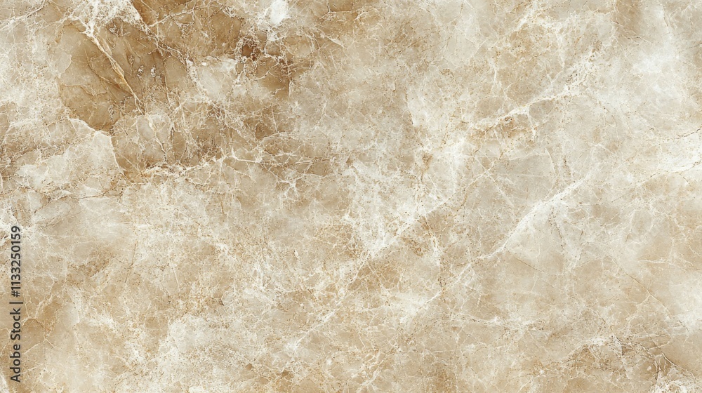 Obraz premium Close-up of Beige and White Marble Texture with Veins