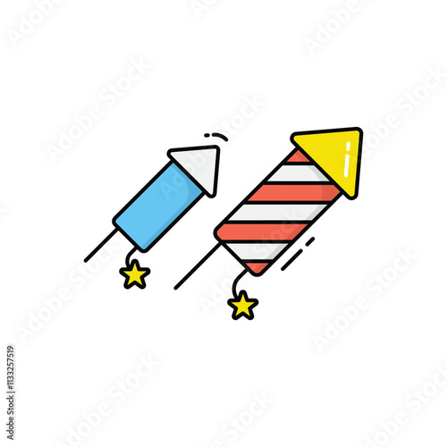 Fireworks vector icon