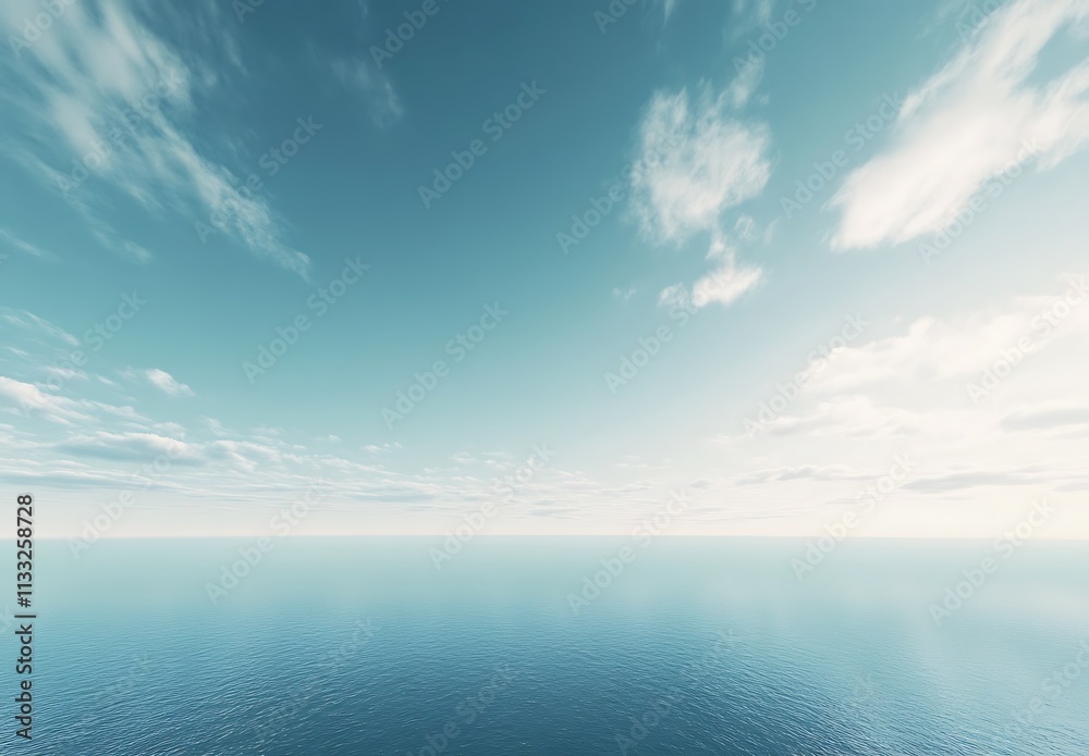 Obraz premium Blue sky with white clouds, winter background