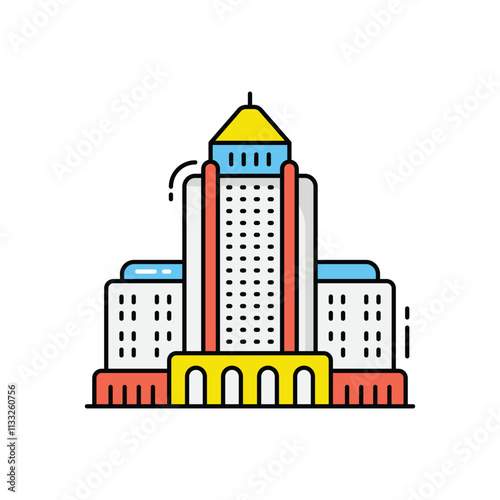 Los angeles vector icon